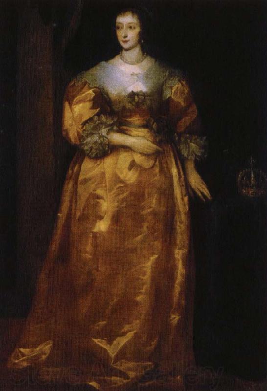 anthonis van dyck henrietta av frankrike, englands drottning